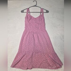 Hollister Light Pink Floral Dress XS
